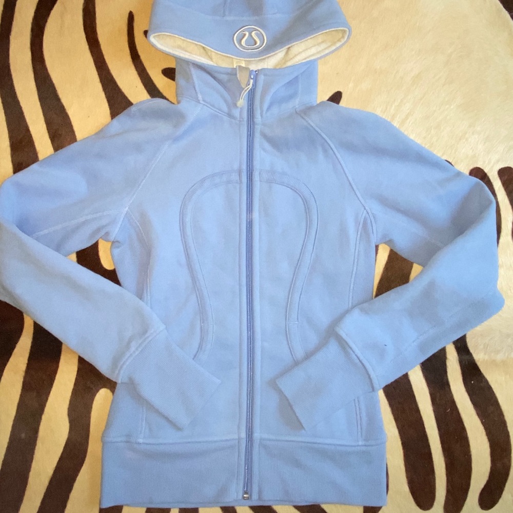 Lululemon size four light blue jacket